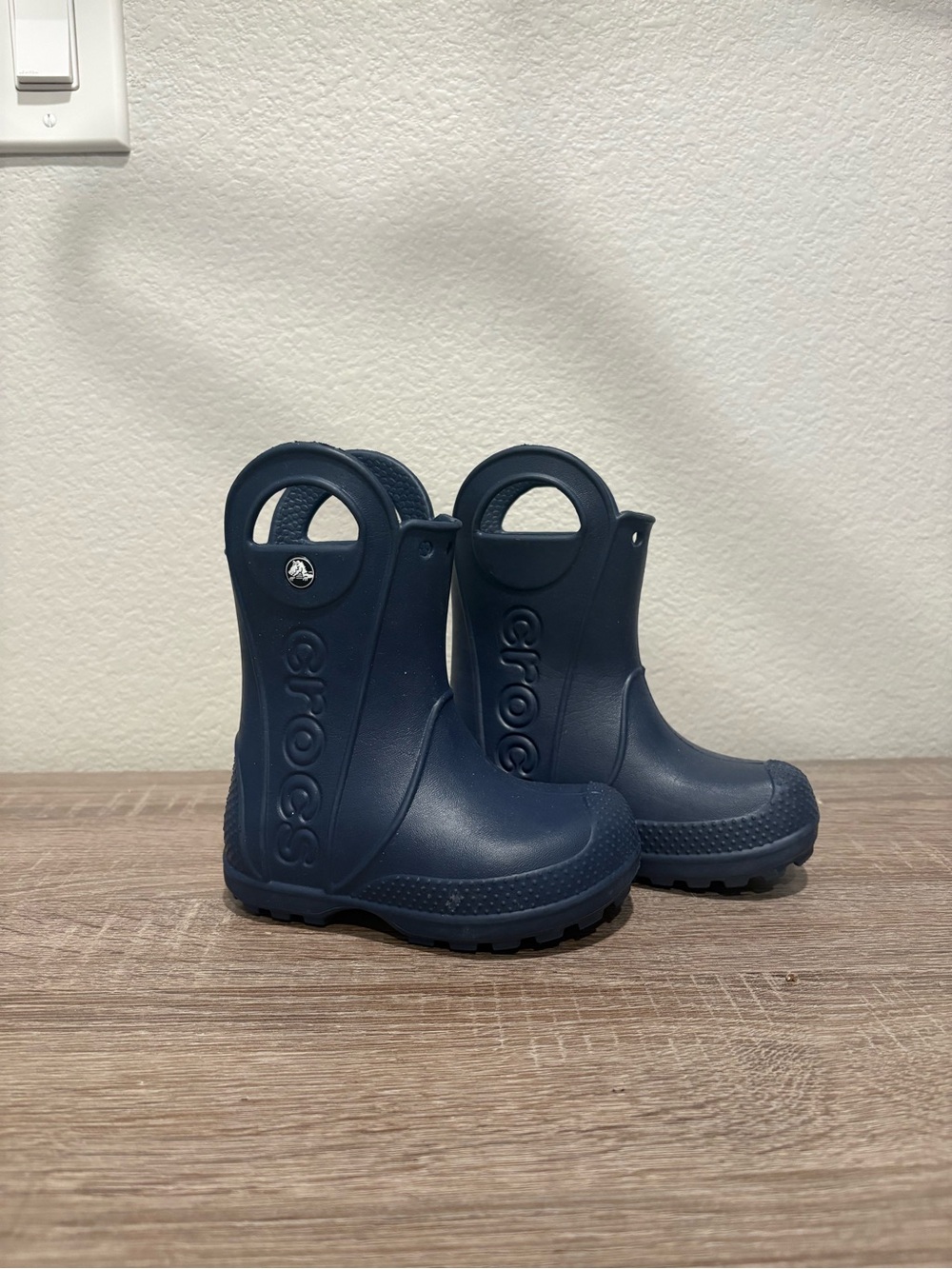CROCS Kids Navy Rain & Handled Snow Boots